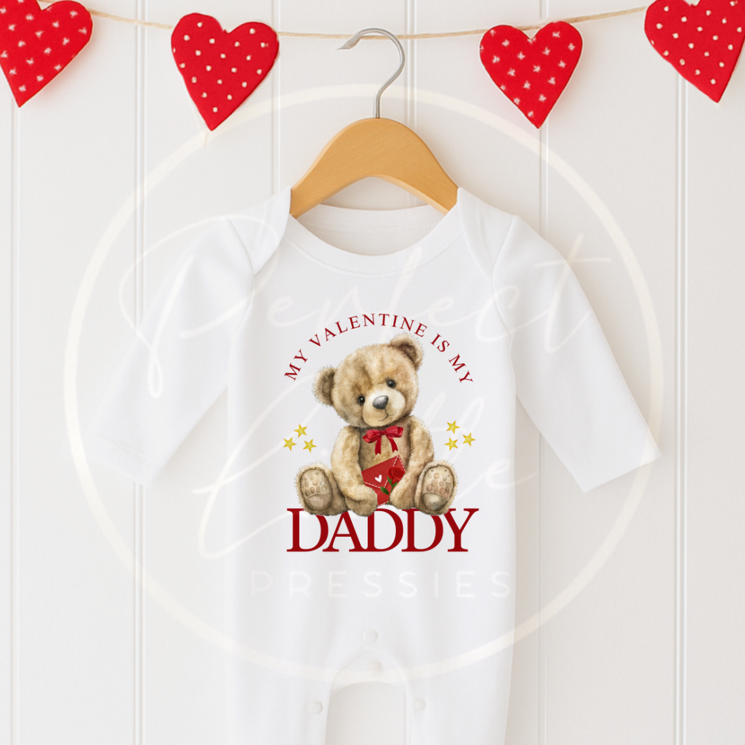 Valentines - Bear Love Sleepsuit