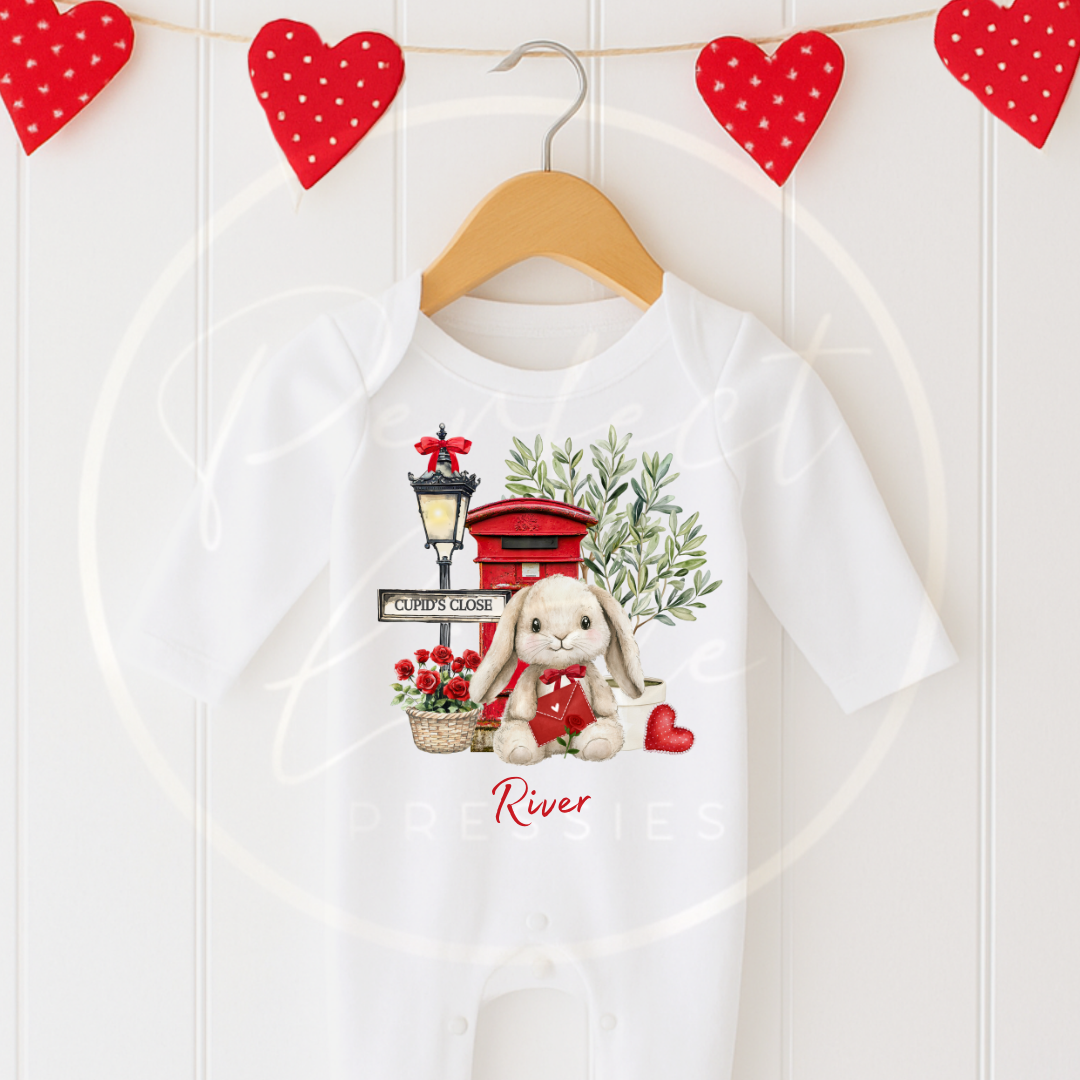 Valentines - Soft Bunny Sleepsuit