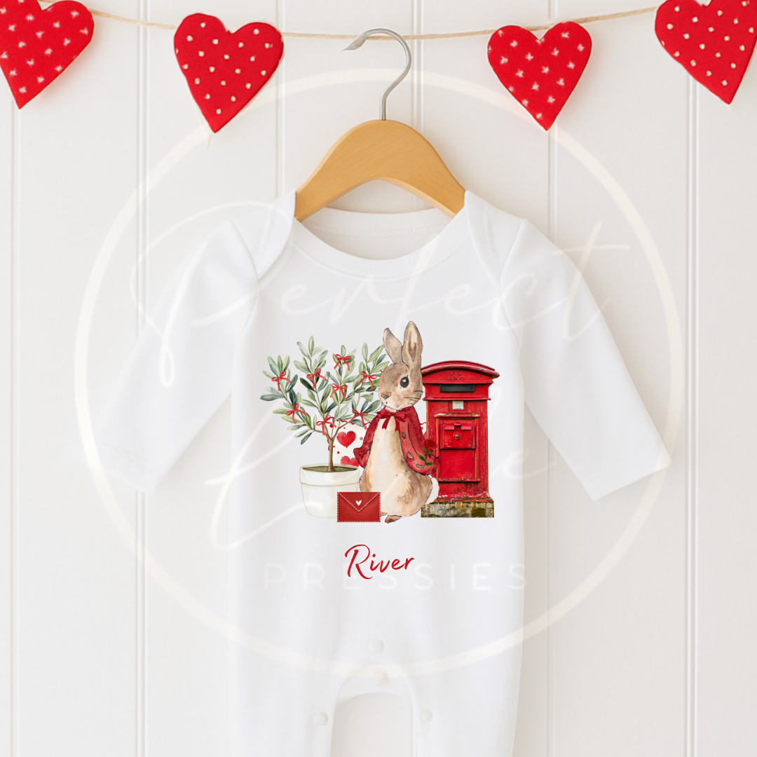 Valentines - Rabbit Tree Sleepsuit