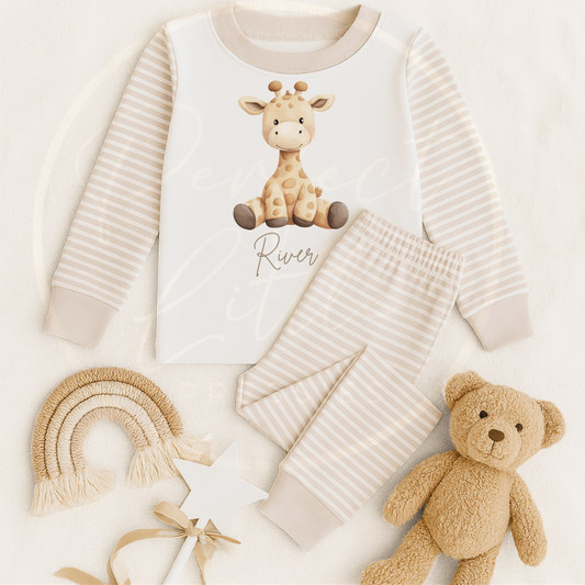 Kids Pyjamas - Soft Giraffe