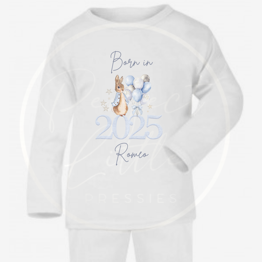 Baby Pyjamas - Blue Born In 2025 Designs