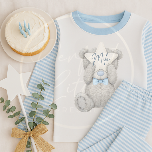 Blue Nose Grey Bear Pyjamas