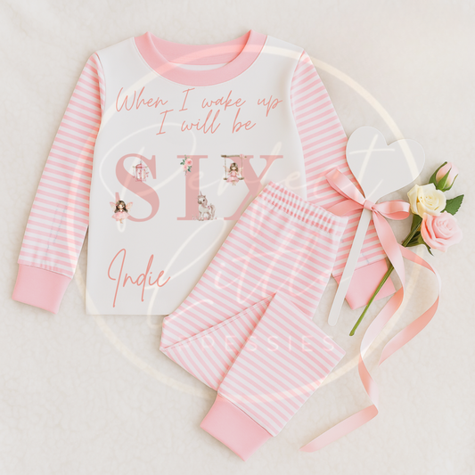 Birthday 1-6 Pink Fairy Pyjamas
