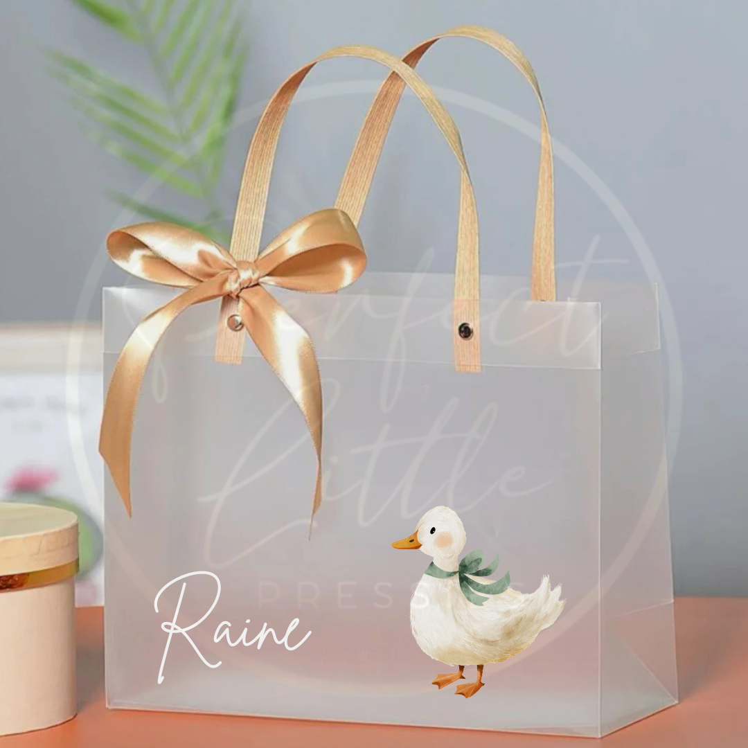 Frosted Gift Bag - Soft Duck