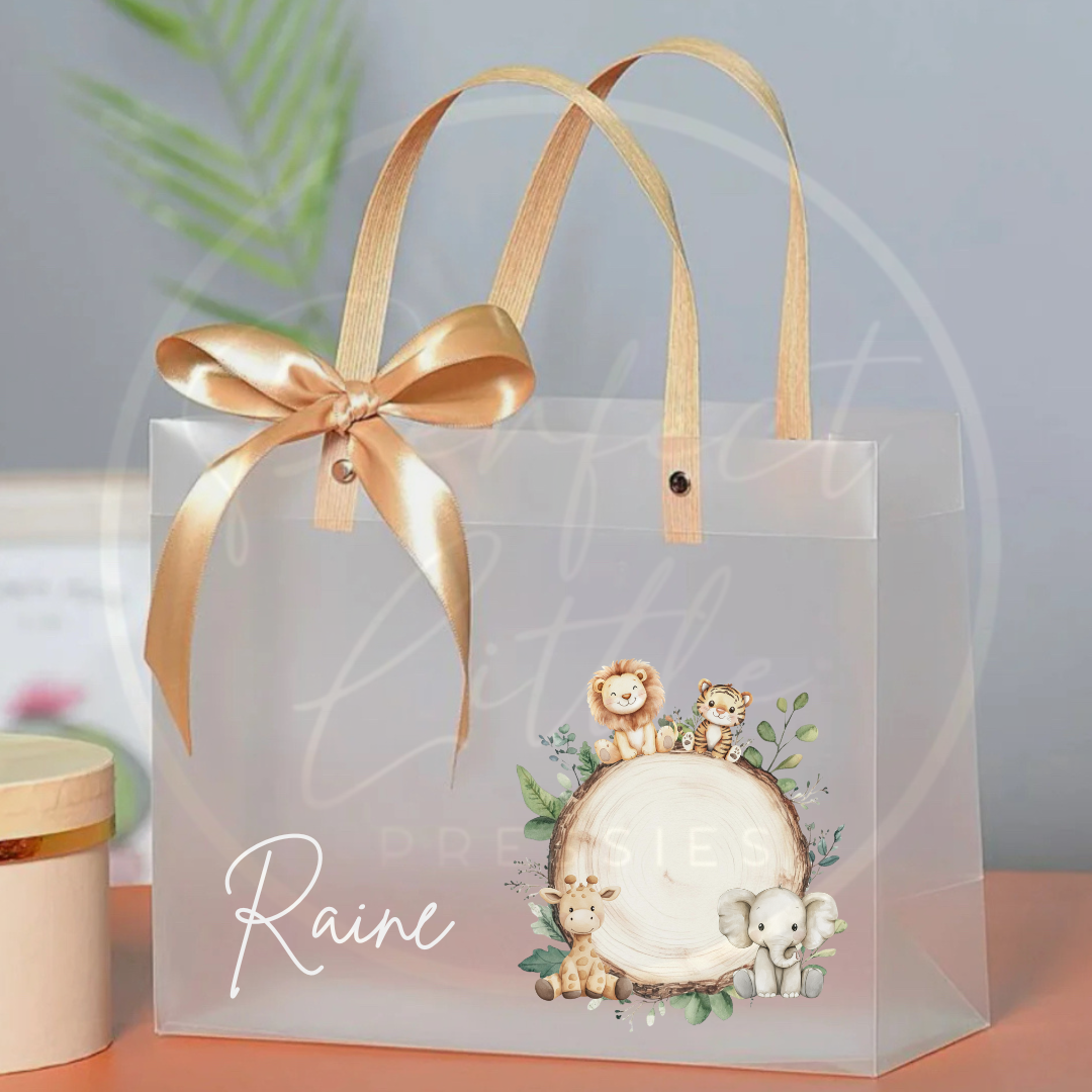 Frosted Gift Bag - Oak Slice Animal Designs