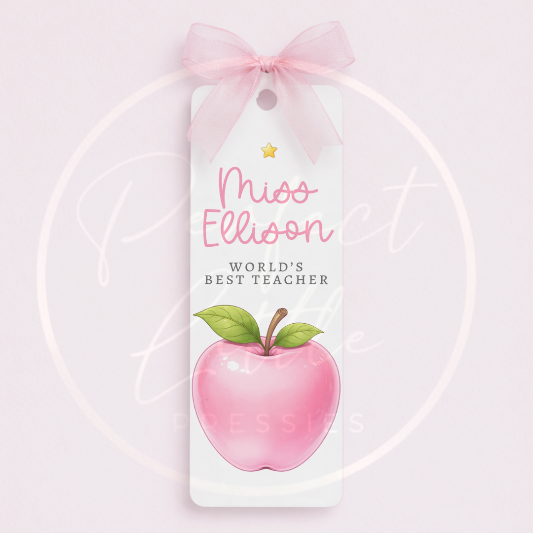 Teacher - Apple Bookmark