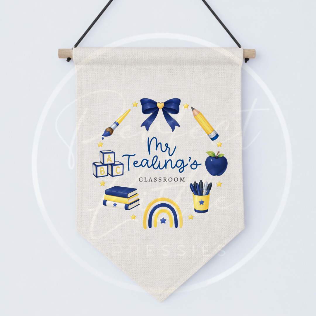 Teacher - Wreath Hanging Pendant Sign