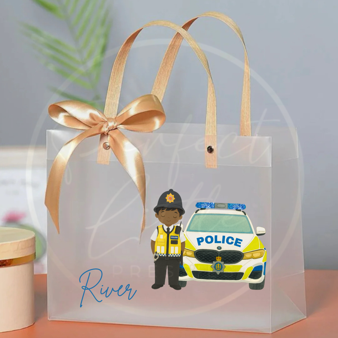 Frosted Gift Bag - Policeman