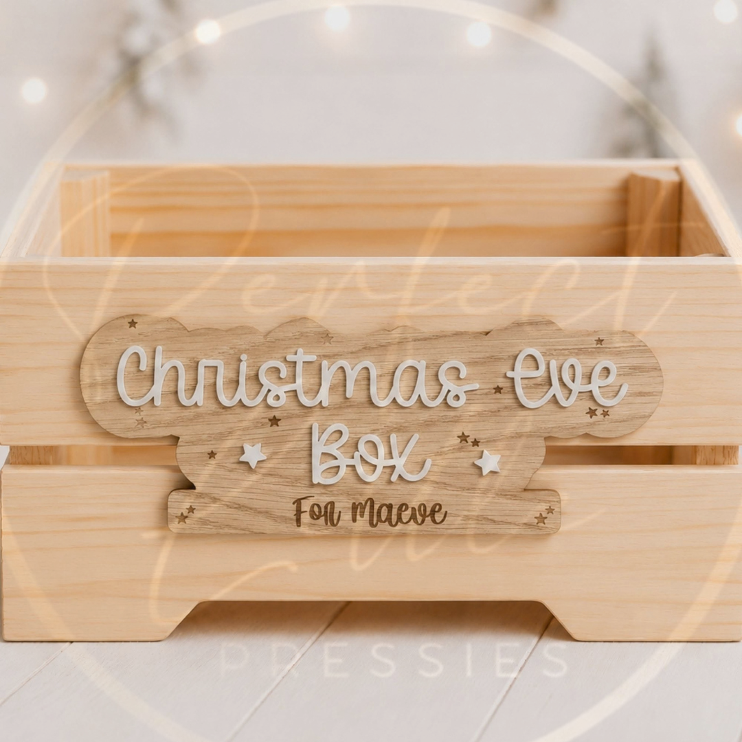 Christmas - Christmas Eve Box Double Layered Sign