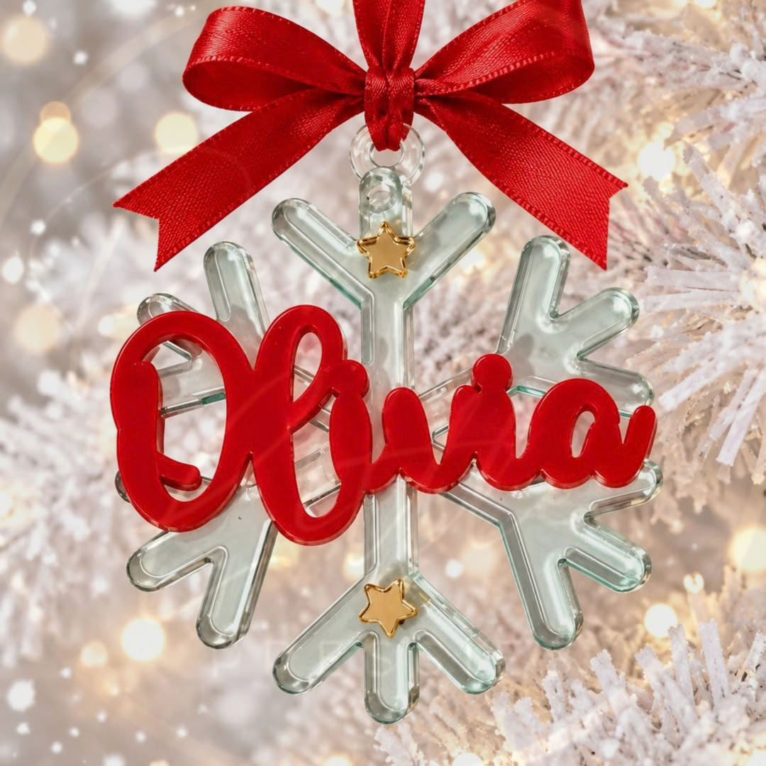 Christmas - Acrylic Layered Snowflake Bauble