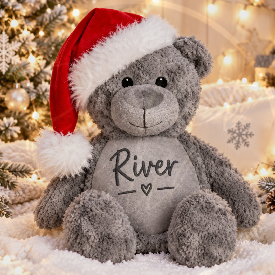Tummi Bears - Grey Christmas Bear
