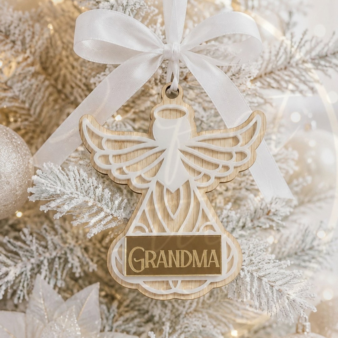 Christmas - Double Layered Angel Bauble