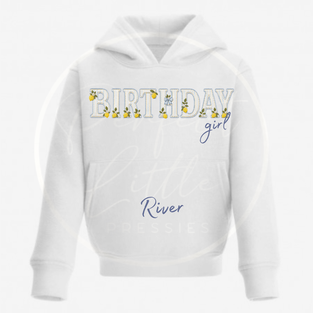 Kids Hoodie - Lemon Birthday