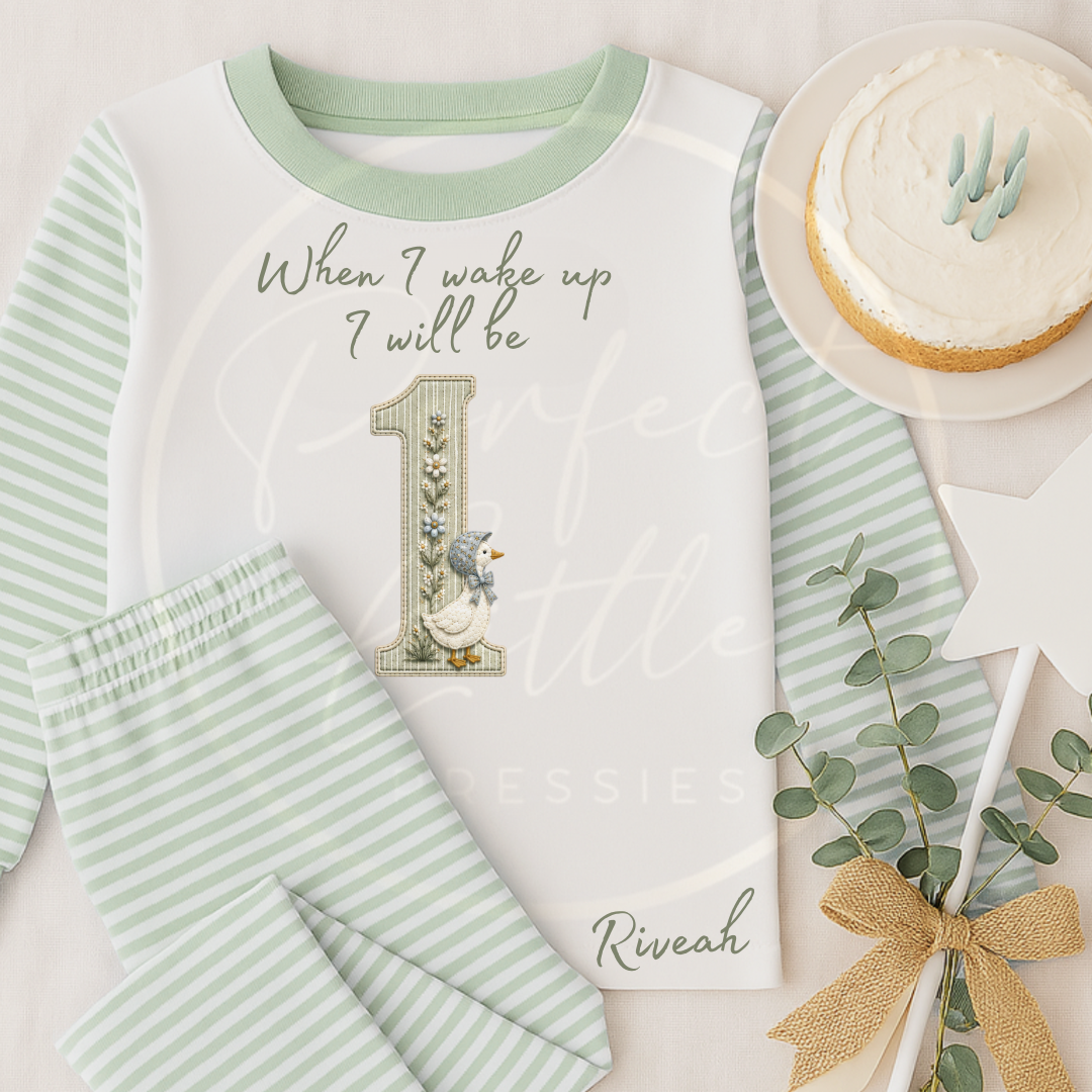 Kids Pyjamas - When I Wake Up Little Goose