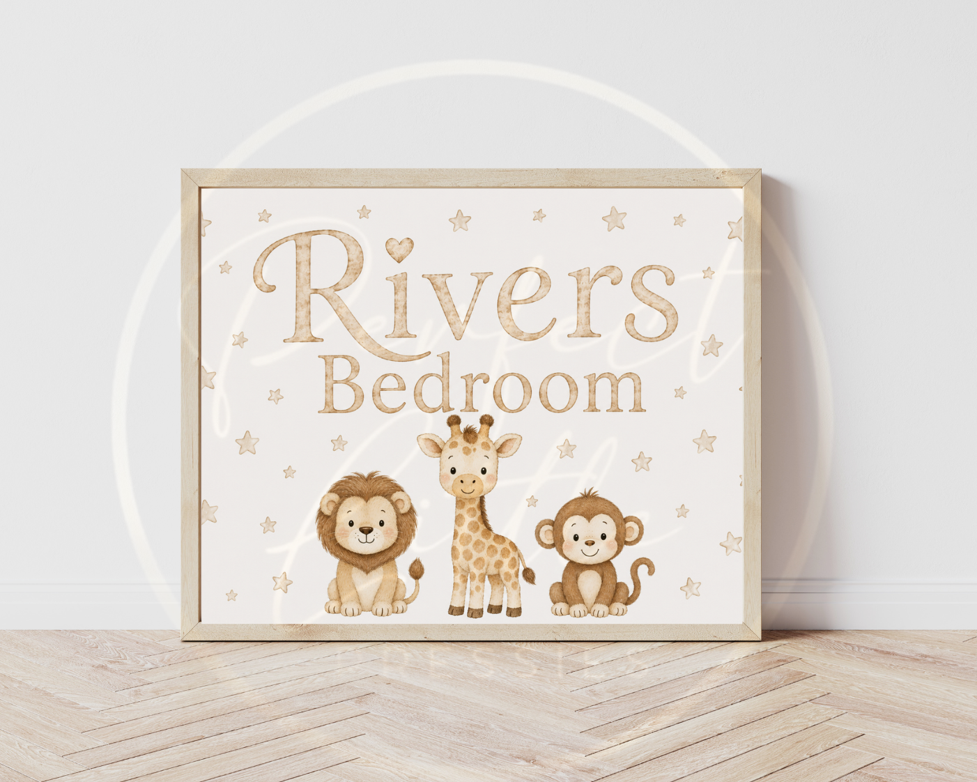 Custom Print - Safari Name/Bedroom Digital Download
