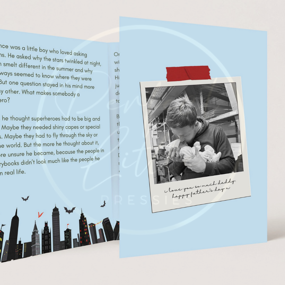 Father's Day - Superhero Custom Print Booklet