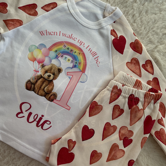 Rainbow Bear Birthday Pyjamas