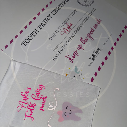 Tooth Fairy Pouch/Certificate