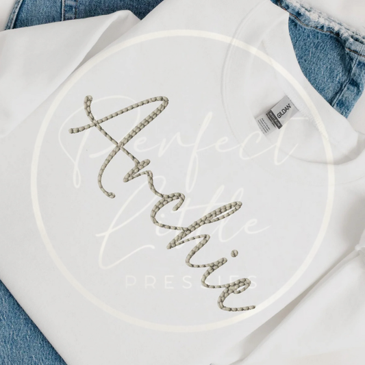 Embroidery Effect Sweatshirt