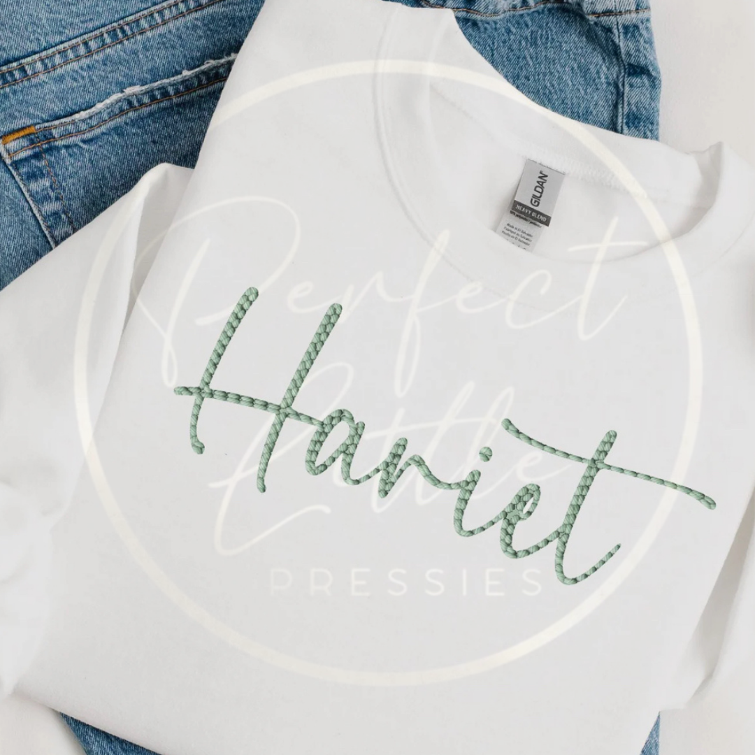 Embroidery Effect Sweatshirt