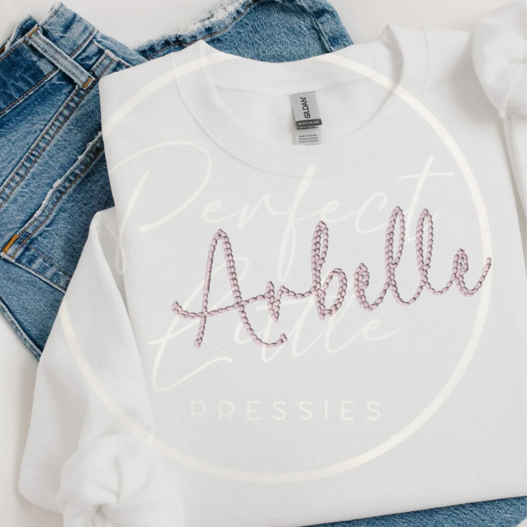 Embroidery Effect Sweatshirt