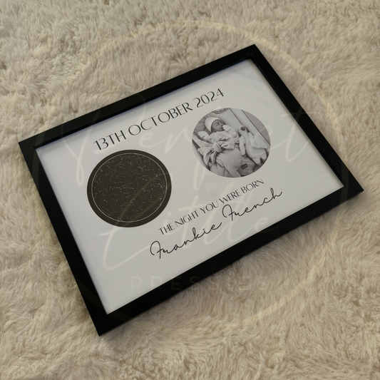Night You Were Born Star Map Custom Print