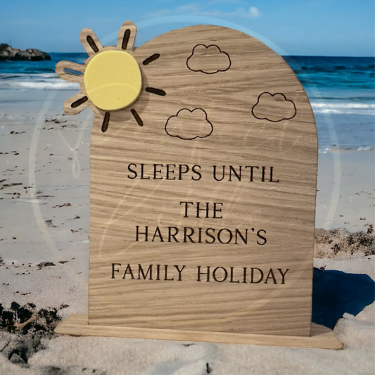 Family Holiday Countdown - Sun Whiteboard Design