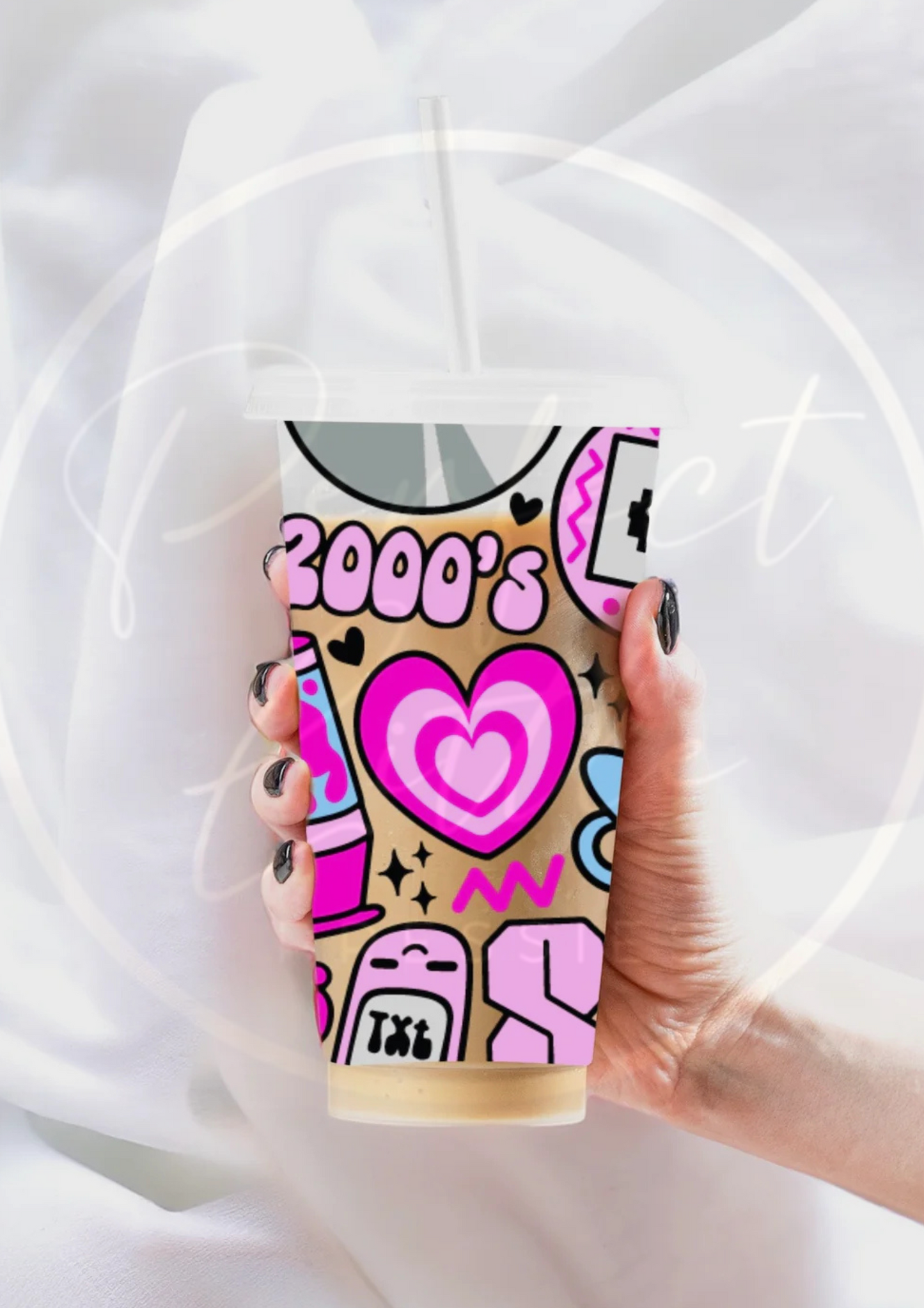 2000s Design - 24oz Cold Cup Personalised