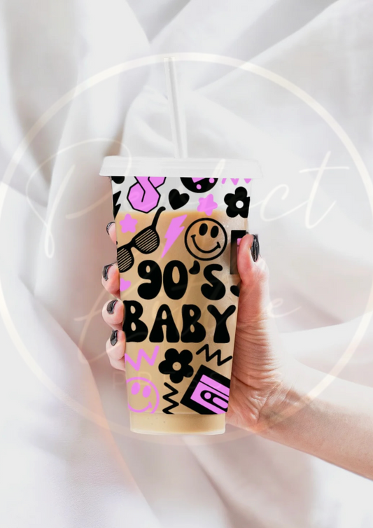 90s Baby Design - 24oz Cold Cup Personalised