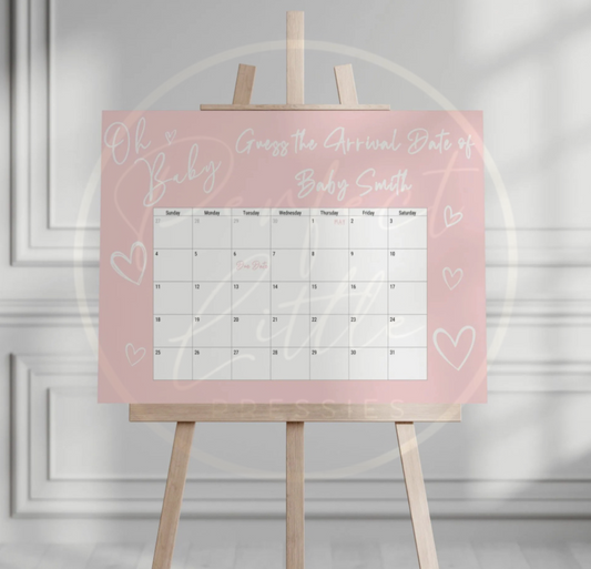 Guess Birth Date - Oh Baby Sign