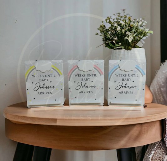 UV Baby Countdown - Rainbow Design