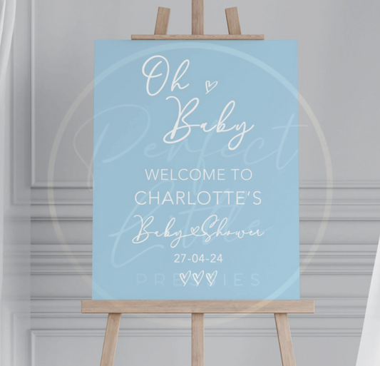 Baby Shower Welcome Sign - Oh Baby