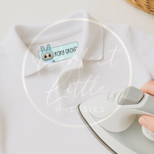 Little Monster Labels - Iron On or Adhesive