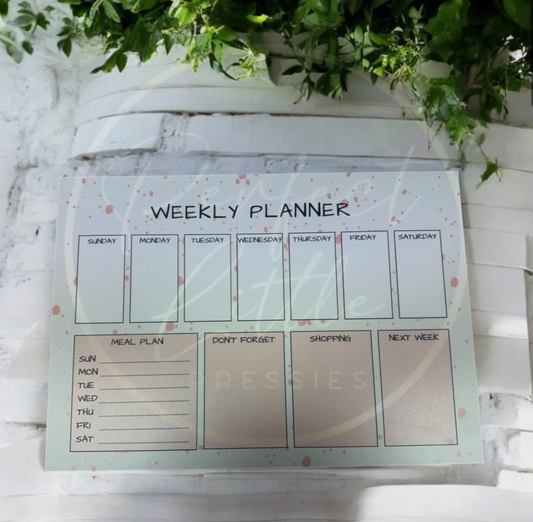 Weekly Planner - Acrylic Wall Sign
