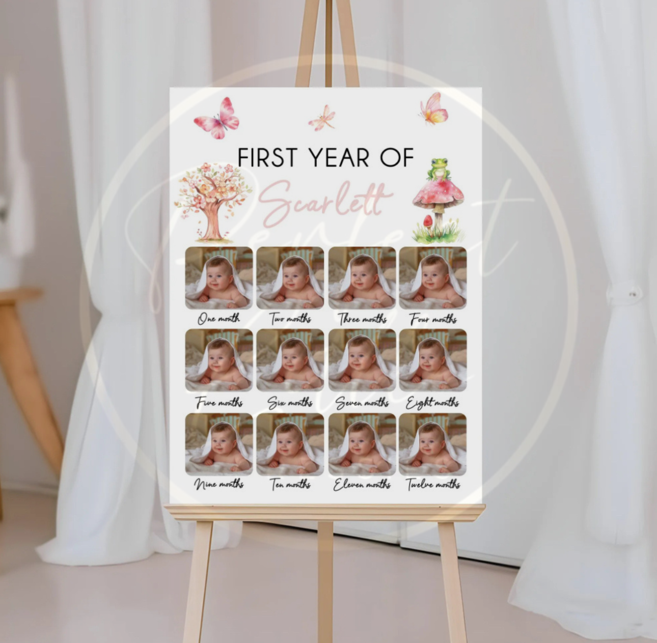 Fairy First Year - Photo Sign
