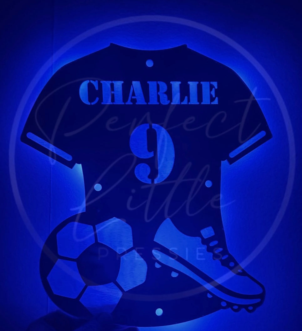 Wall Sign - Football Shirt Light Up Sign