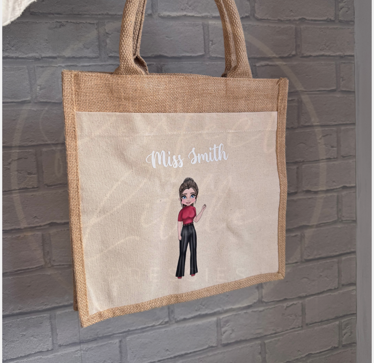 Teacher Dolly Tote Bag