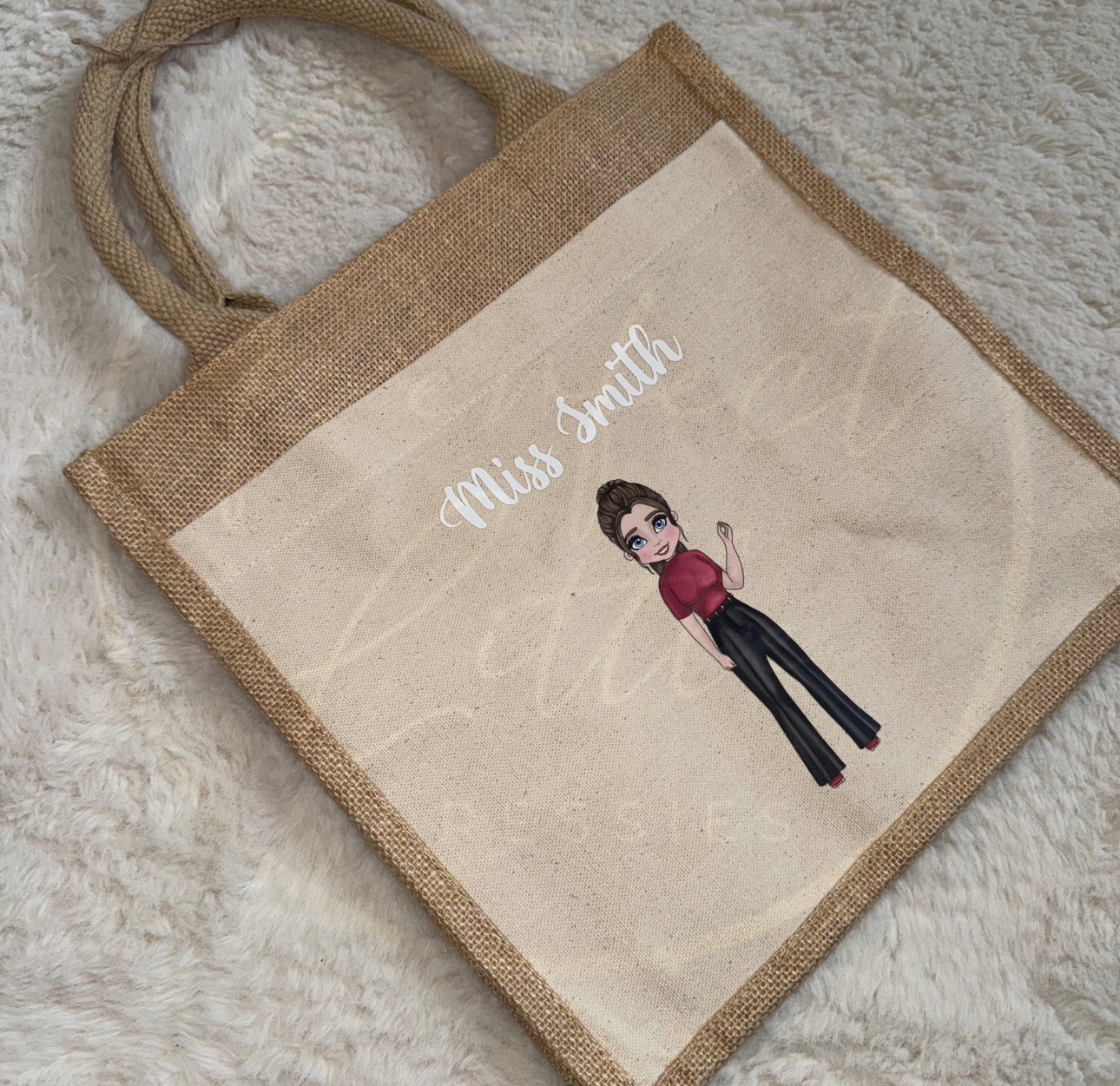 Teacher Dolly Tote Bag