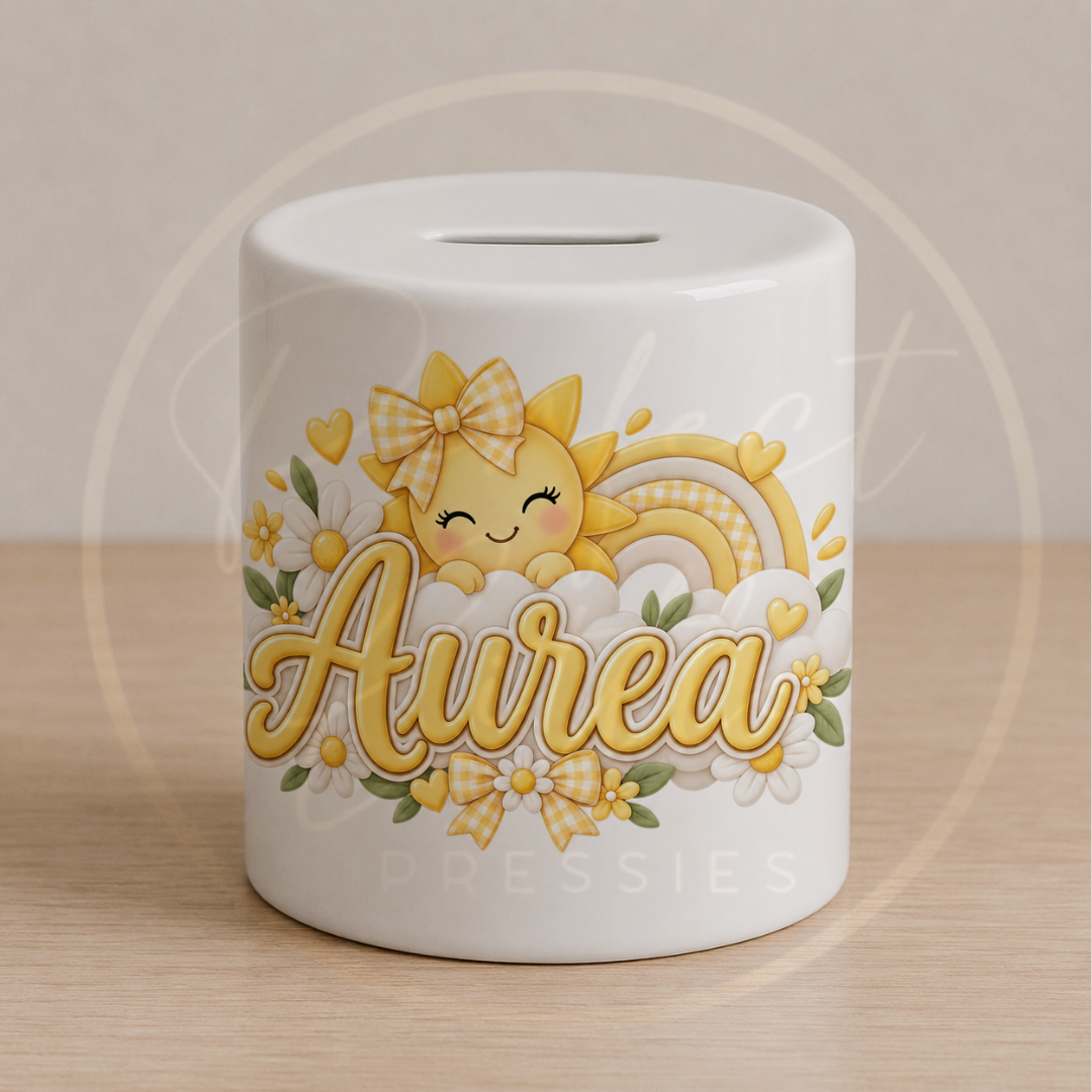 Ceramic Money Jar - Sunshine
