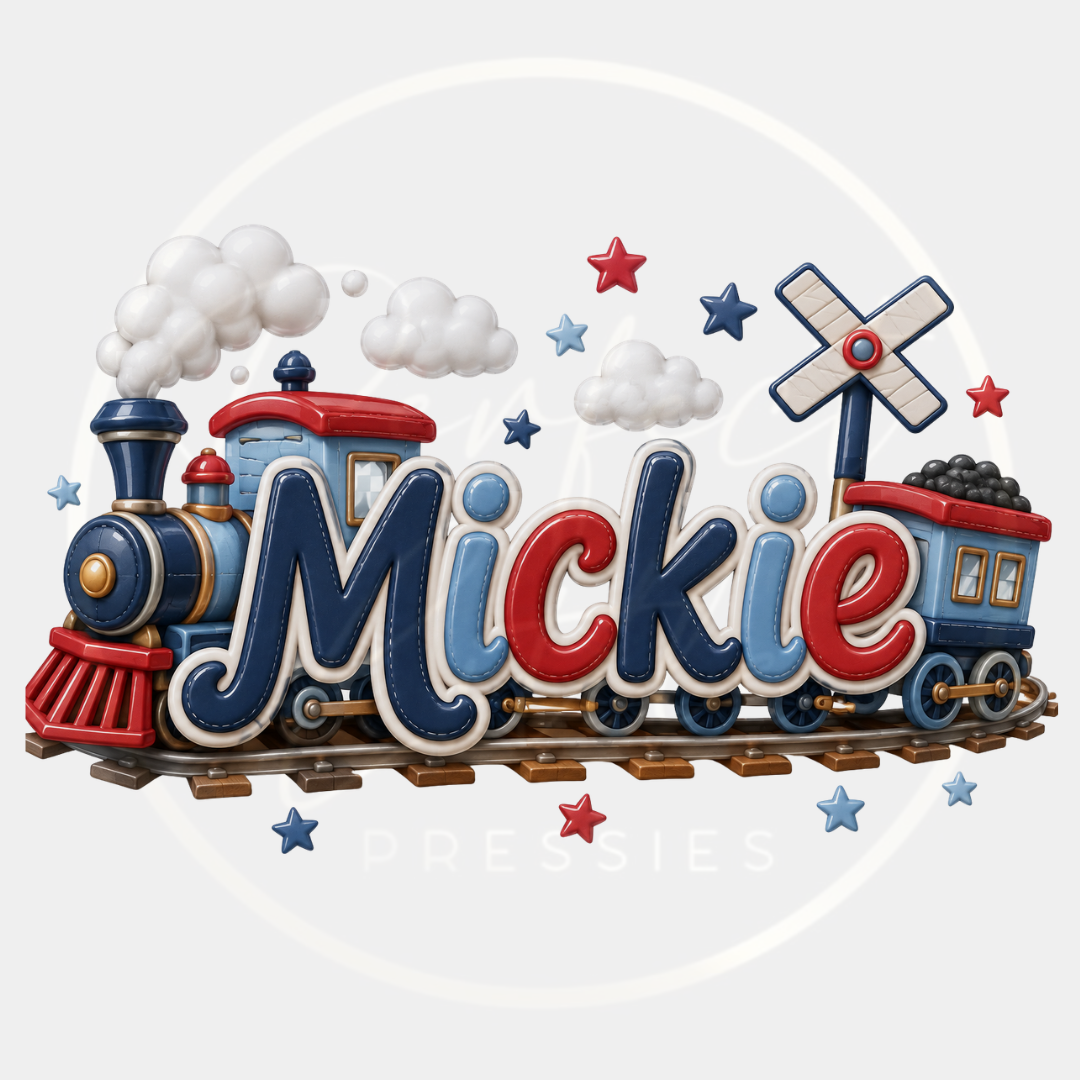CUSTOM ADHESIVE DECAL - Little Train