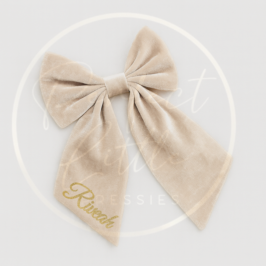Christmas Hair Bows - XL Velvet