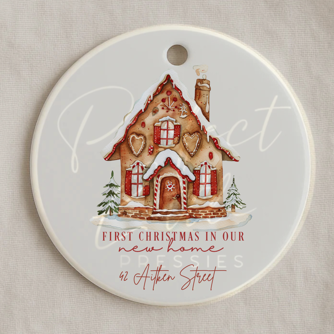 Christmas Decoration - First Christmas New Home Gingerbread