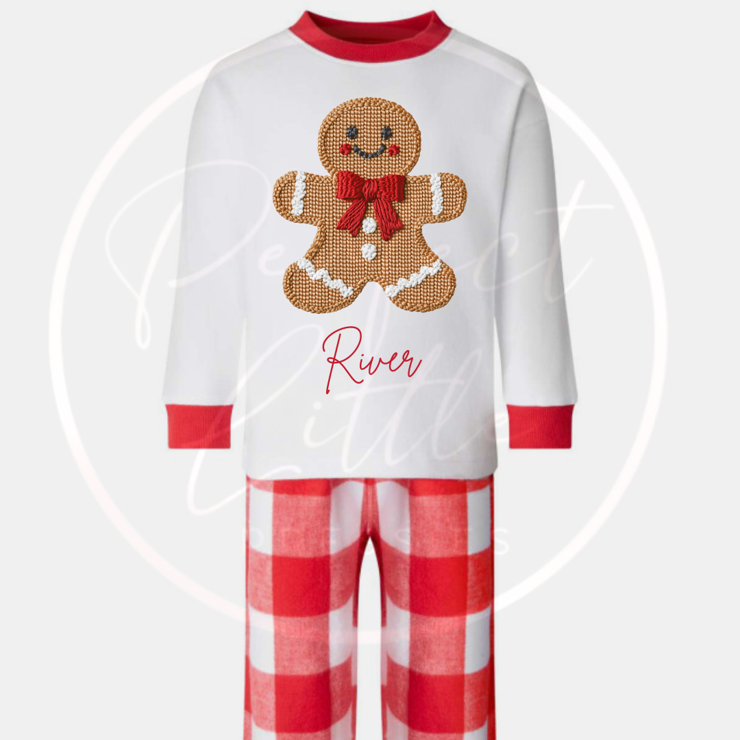 Christmas Pyjamas - Red Gingerbread
