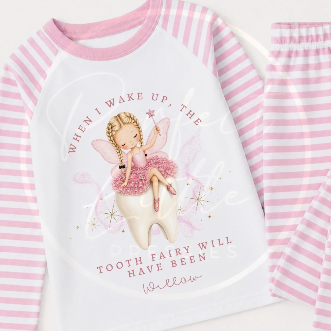 Pyjamas - When I Wake Up Tooth Fairy Pink
