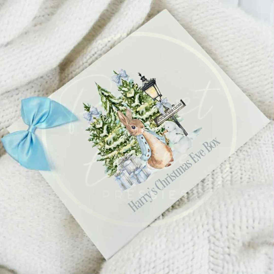 Christmas Box - Blue Sugarplum Lane Bunny