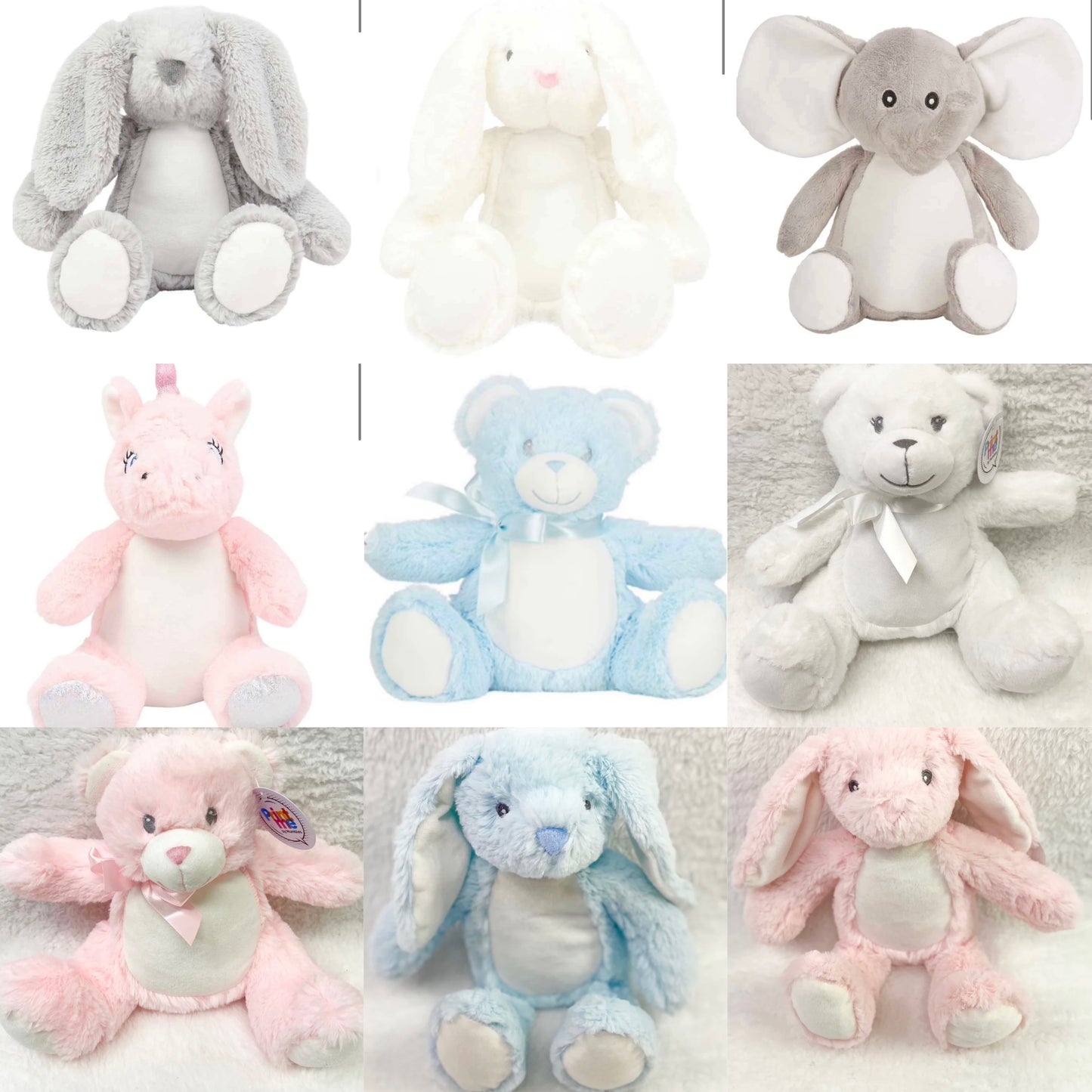 Teddy - Pink Rainbow Bunny