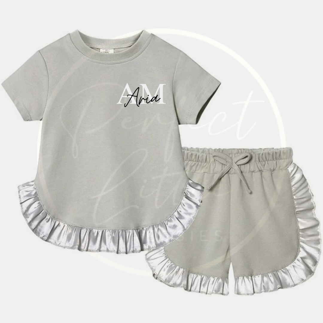 Girls Frill Edge Two Piece Set