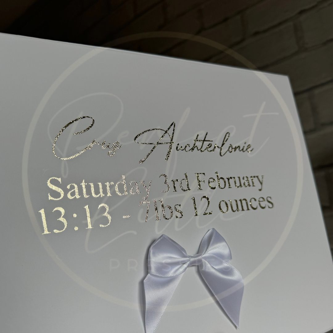 Baby Birth Details - Keepsake Box