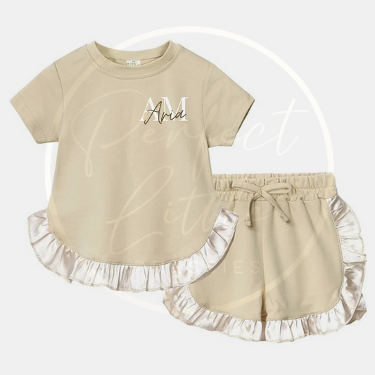 Girls Frill Edge Two Piece Set