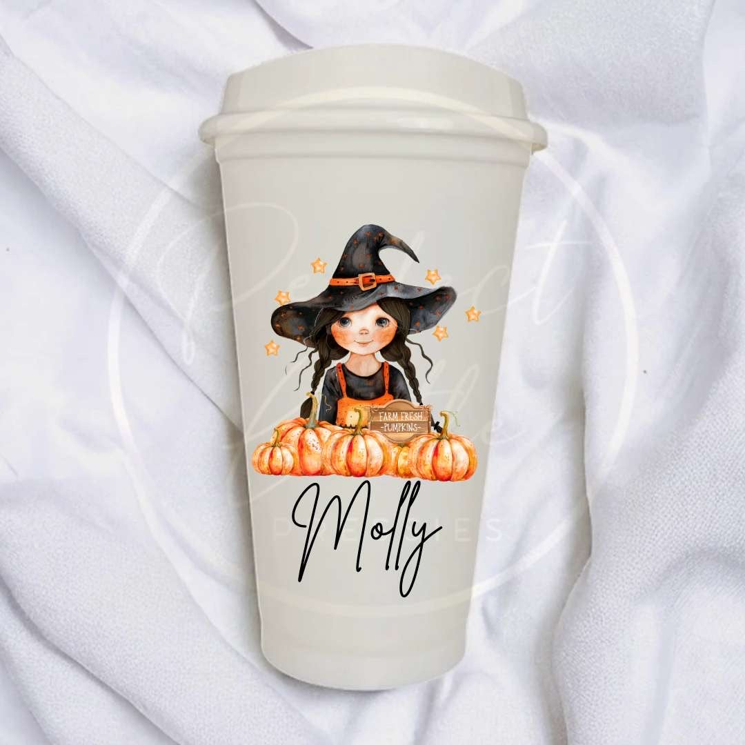 Halloween Witch Dolly Hot Cup 16oz
